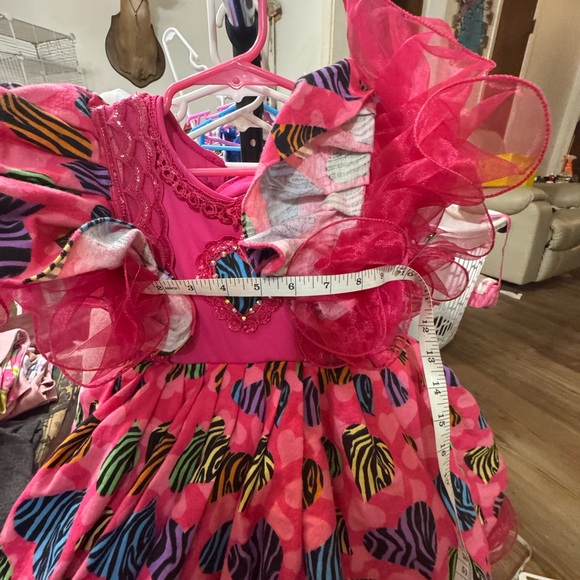 Colorful Heart Patterned Dress - Picture 3 of 7